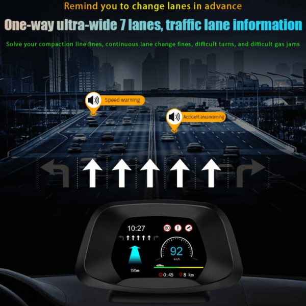 P19 HUD Car Navigation OBD2 GPS Dual system head up display - Image 3